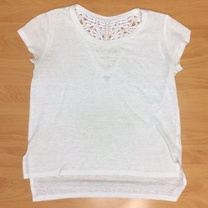 white lace t-shirt (size 8)
